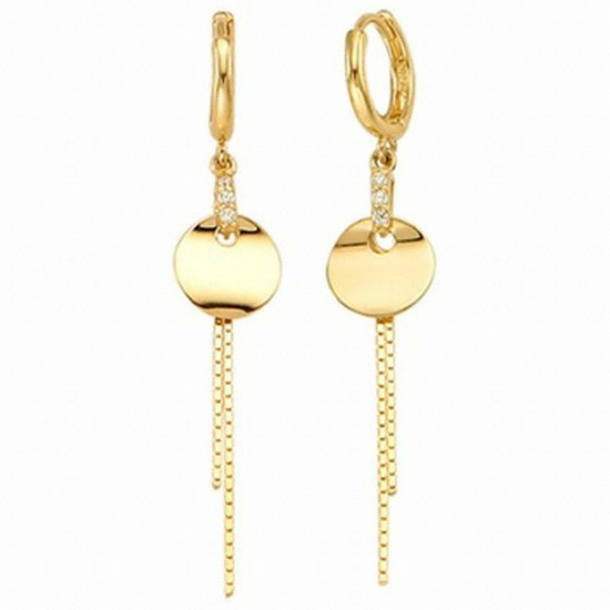 골드팡 14K 샤인레이첼 귀걸이_이미지