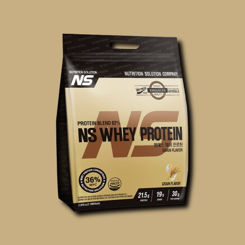 윈스머슬 NS 포대유청 웨이 프로틴 곡물맛 2kg (1개)_이미지