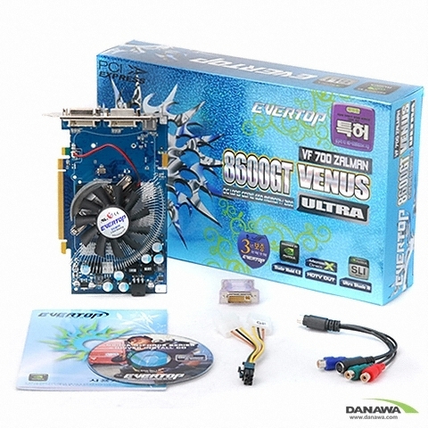 EVERTOP 지포스 8600GT 비너스 Ultra OC 1.0ns 256MB 잘만_이미지