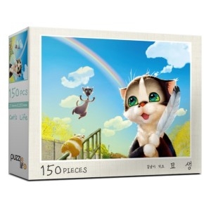 퍼즐라이프 직소퍼즐 풍경 명화 길냥이 키츠 묘생 150피스 PL150-11_이미지