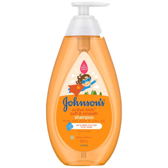 존슨즈베이비 액티브 키즈 소프트 앤 스무드 샴푸 500ml (1개)_이미지