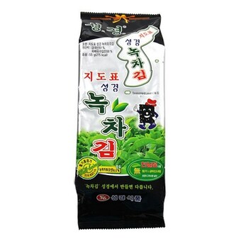 성경식품 지도표성경<b>김</b> 녹차<b>김</b> 50g