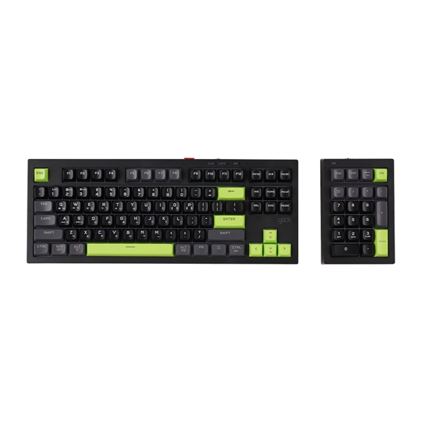 지클릭커 OFFICEPRO 사일런스M 멀티포지션 WK87+NK21 무선 (Poker Green)_이미지