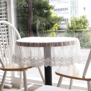 디버거 바보사랑 레이스 원탁 테이블 커버-베가