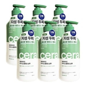 더마앤모어 세라마이드 두피 딥클렌징 샴푸 600ml (6개)_이미지