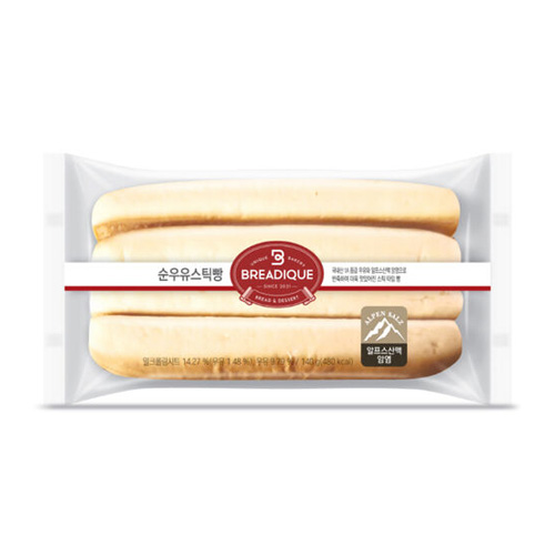 SPC삼립 스틱브레드 순우유 140g (6개)_이미지