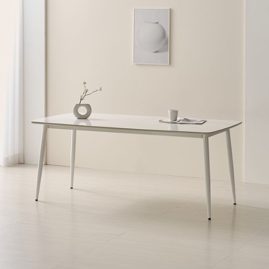 라로퍼니처 세리스 24T 유광 저소음 포세린 세라믹 식탁 1800 (의자별도)