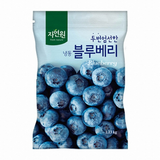 자연원 두번 엄선한 냉동 블루베리 1.13kg (3개)_이미지