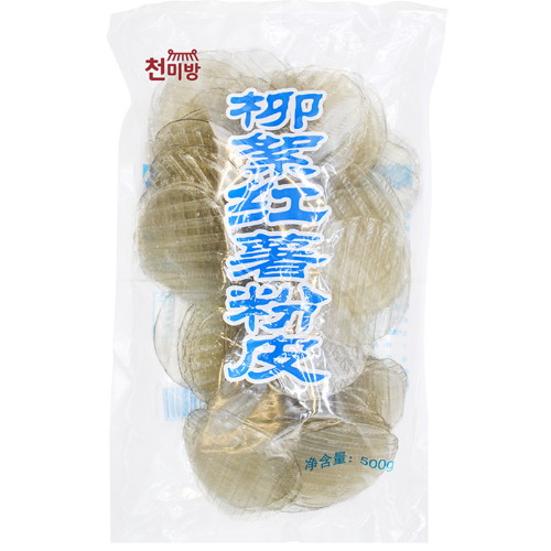 천미방 둥글 넙적당면 500g