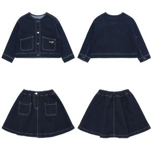 서양네트웍스 래핑차일드 청자켓 스커트 상하세트 85129-12270-43170