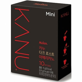 동서식품 맥심 <b>카누</b> 다크 로스트 아메리카노 <b>미니</b> 10T