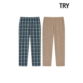 TRY 남성 선염 기모 9부 하의 I52