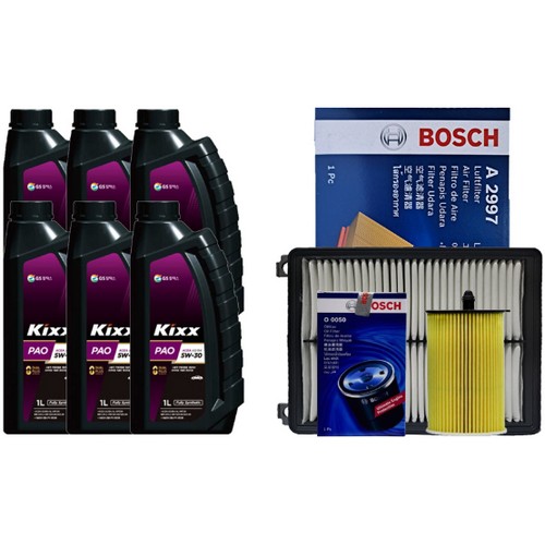 파오 A3/B4 5W30 6L + 보쉬필터 기아 올뉴 K7 YG 3.0 LPI