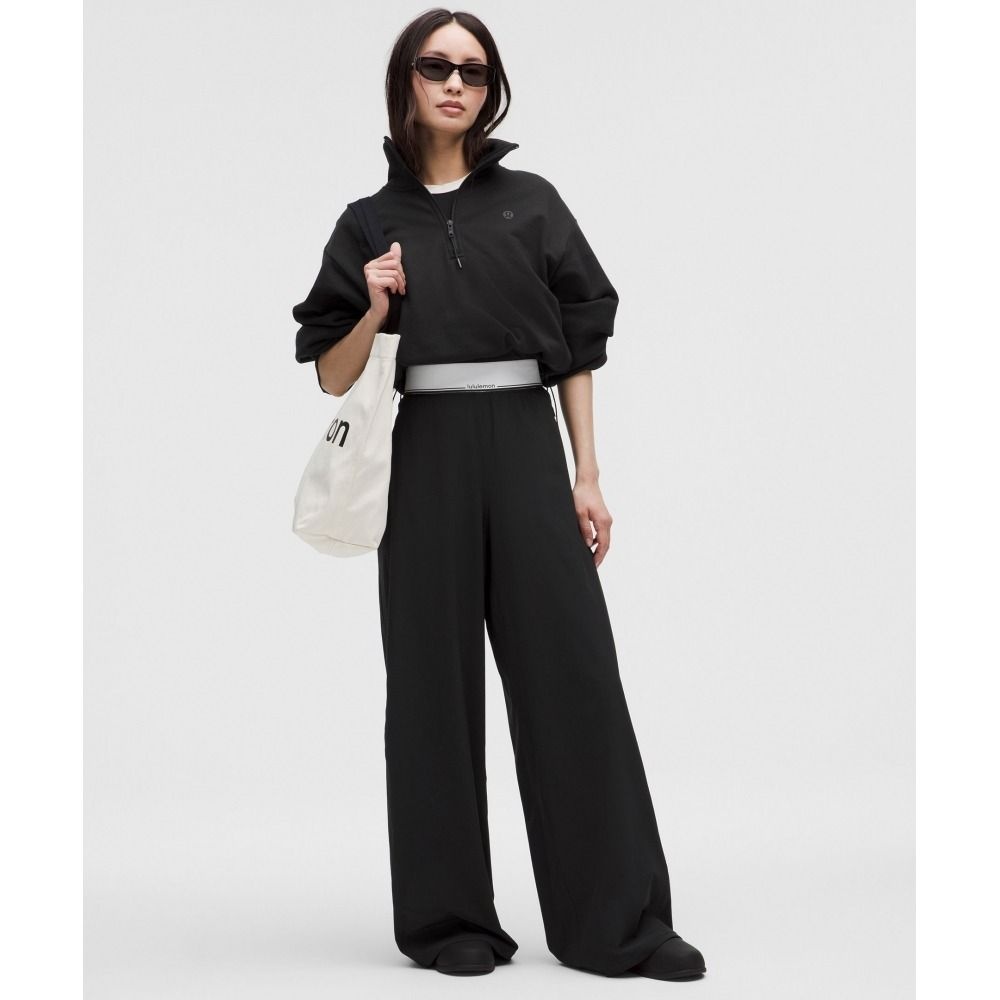 룰루레몬 LULULEMON 스위프트 하이라이즈 와이드 레그 팬츠 로고 웨이스트밴드 아시아 핏 LW5IDAA-0023 27_이미지