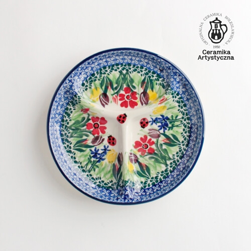 세라미카 아티스티나 폴란드그릇 아티스티나 유니캇 17cm 3칸접시_이미지