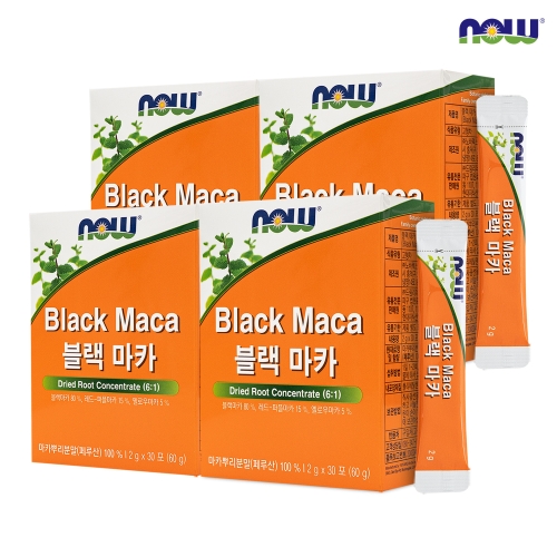 나우푸드 블랙마카 30포 (4개)_이미지