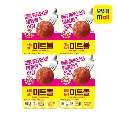 오뚜기 오즈키친 레드칠리 미트볼 180g (4개)_이미지