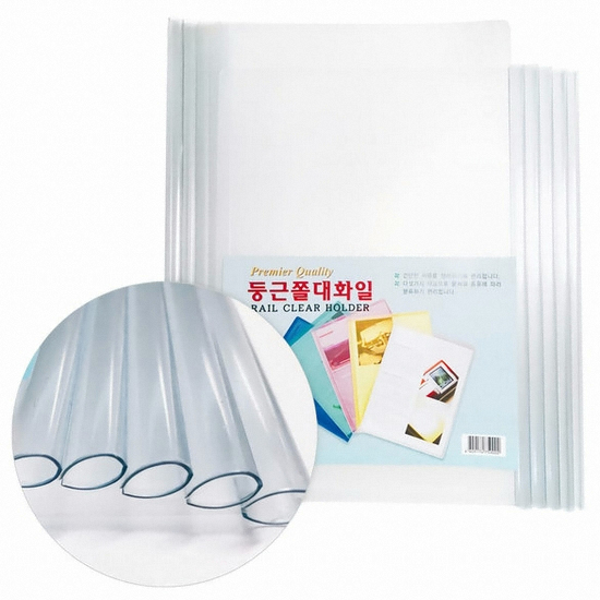 오피스탑 반투명 둥근 쫄대 화일 (10개)_이미지