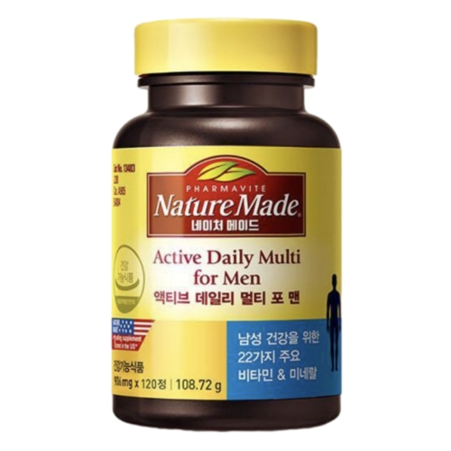 액티브 데일리 멀티 포 맨 120정