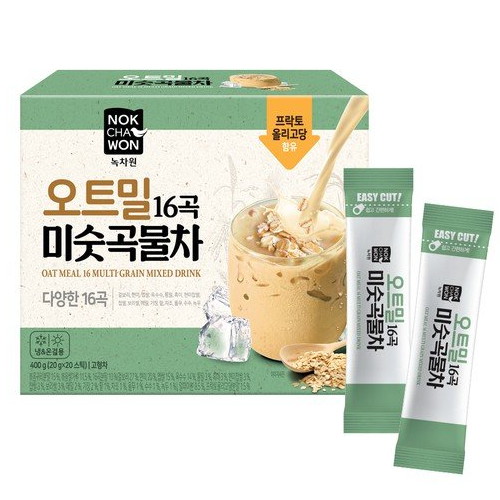 녹차원 오트밀 16곡 미숫곡물차 20T (2개)_이미지