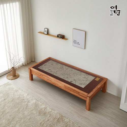 여명흙침대 더참죽 평상 돌소파 MS (그린맥반석)_이미지