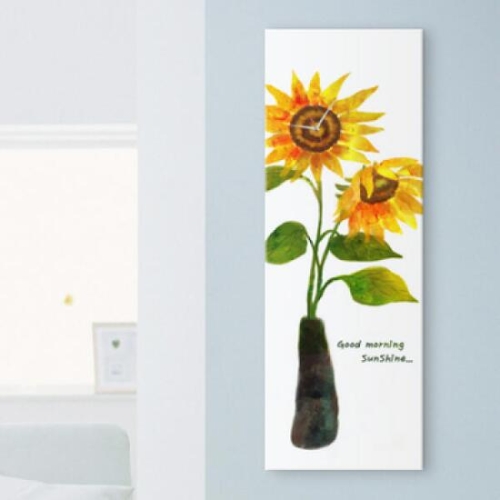 KB국민카드,~20일까지  아트박스 POOM/ iy400-해바라기_노프레임벽시계_