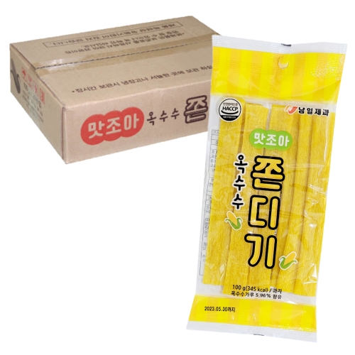 남일제과 옥수수 쫀디기 100gX20개 한박스 20개 100g