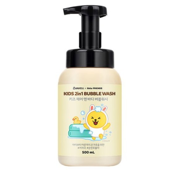 베비언스 카카오 키즈 2in1 헤어 앤 바디 버블워시 500ml (1개)_이미지