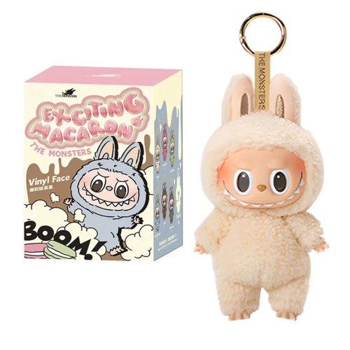 팝마트 라부부 1세대 더 몬스터즈 테이스티 마카롱 시리즈 인형 키링 (아이보리)_이미지