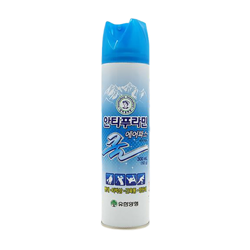 서흥 유한양행 안티푸라민 쿨 에어파스 300ml (5개)