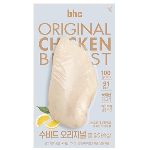 BHC 수비드 오리지널 홀 닭가슴살 100g (10개)