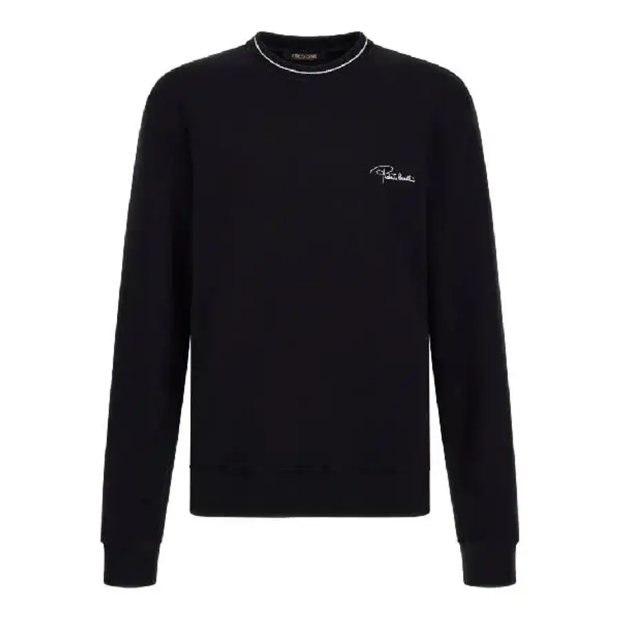 로베르토 카발리 로고 자수 스웨트셔츠 TRT68ECF050 T_이미지