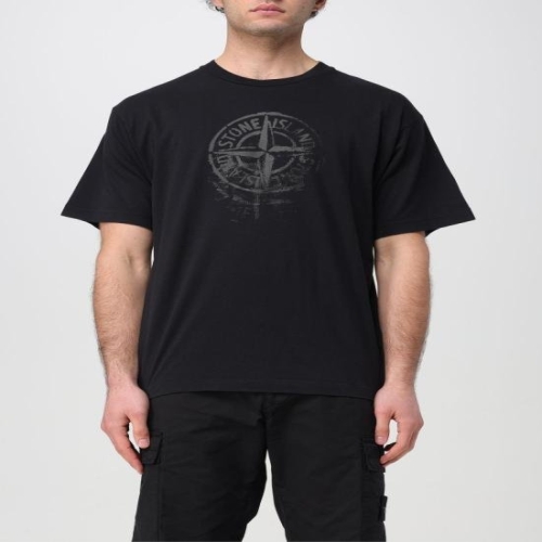  스톤아일랜드 스톤 아일랜드 반팔 티셔츠 2RC87 V0029 Black