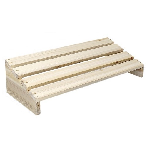 스토니처 와이드 대각 원목 발받침대_이미지