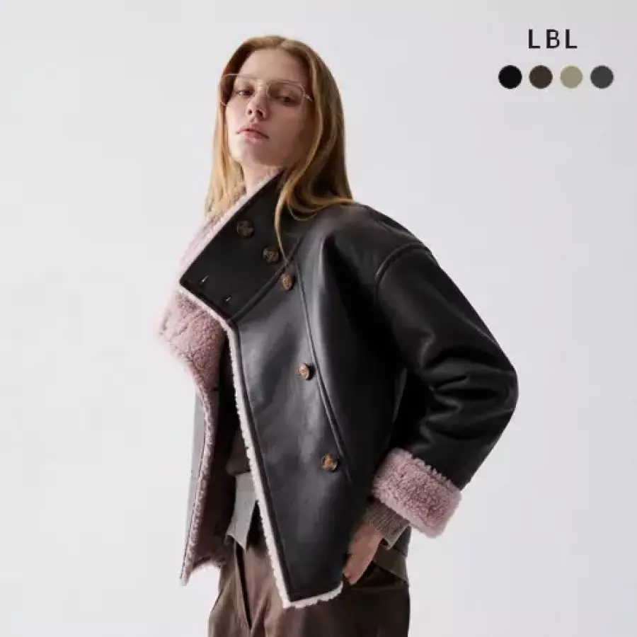 LBL 26FW 호주산 양모 100% FAUX 무스탕 자켓