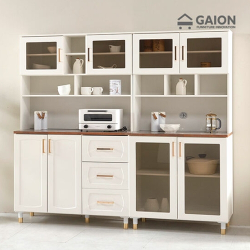 가이온 라온 유리도어 주방수납장 상부장 세트 1800_이미지