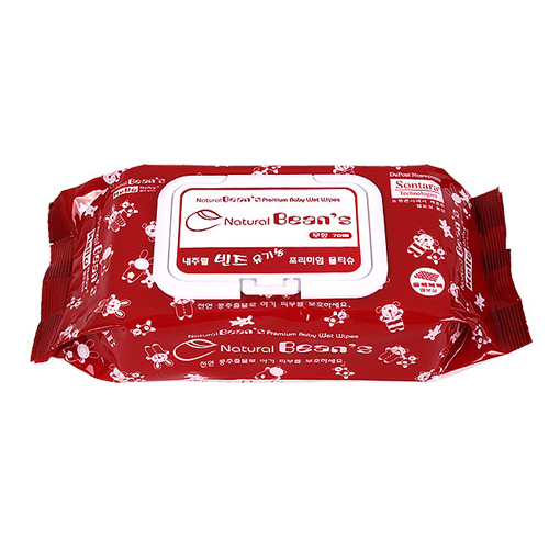 헬로베이비 내추럴빈즈 유기농 프리미엄 물티슈 캡형 70매