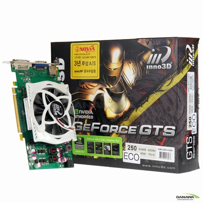 INNO3D 지포스 GTS250 ECO HDMI D3 512MB_이미지