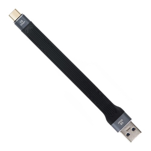 라이트컴 COMS USB 3.1 to C타입 플랫 케이블 IH449 (0.15m)_이미지