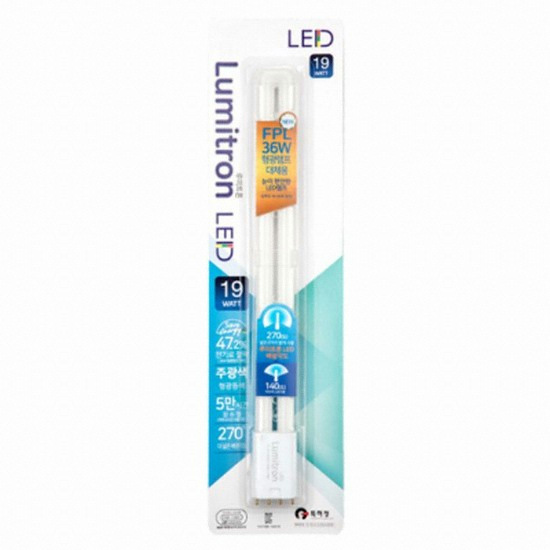 SETEC LED FPL 루미트론 이관 형광등 주광색 19W (1개)_이미지