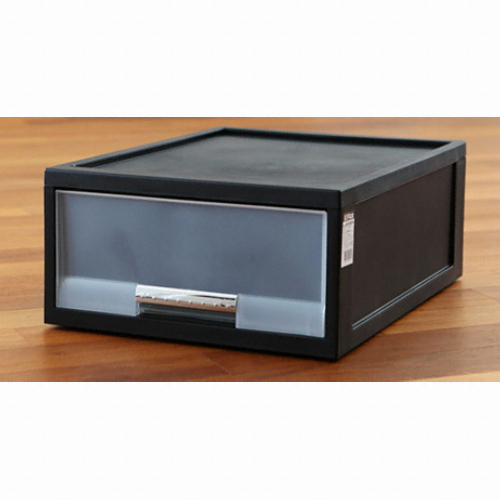 창신리빙 화인 블랙 스텝 서랍박스 36 1호1단