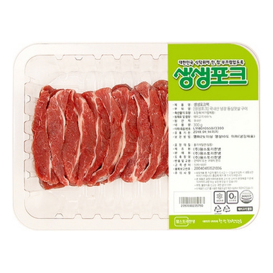팜스토리 생생포크 국내산 냉장 등심덧살 구이용 300g이미지입니다. 누르면 해당 게시물로 새창이동합니다.