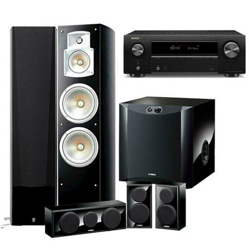 데논 AVR-X250BT + 야마하 NS-777 + NS-P150 5.1채널 (NS-SW300)_이미지