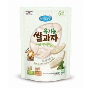 일동후디스 아이얌 유기농 쌀과자 시금치 떡뻥 30g (2개)