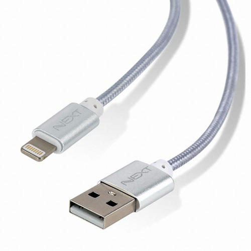 이지넷유비쿼터스 넥스트 라이트닝 8핀 충전 케이블 NEXT-1531L (0.3m)_이미지