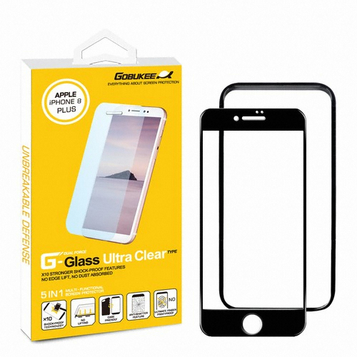 아이폰8 플러스 고부기 3D 풀커버 강화유리 액정보호필름 (액정 1매)