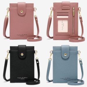 미니 크로스 소지품 수납 얇은 바디백 카드지갑 W90EB58_이미지