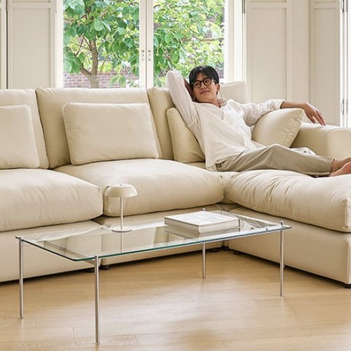 휴도 구름의 동백 모듈형 가죽 소파 4인용 (스툴포함)_이미지