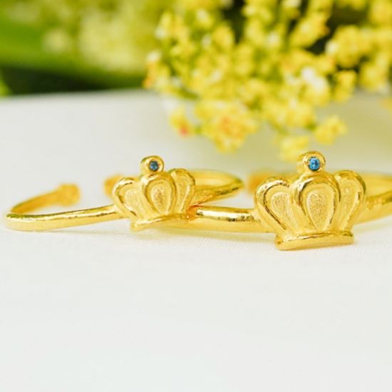 로얄 크라운 탄생석 돌팔찌 3.75g