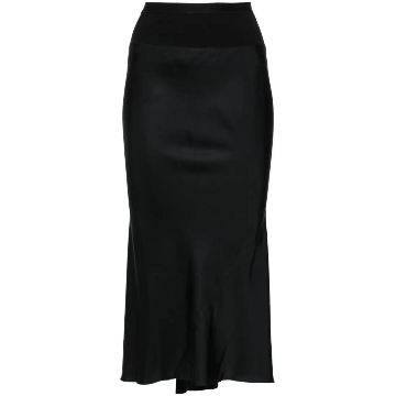 릭오웬스 바이어스 미디 스커트 RP02D3343SCH T